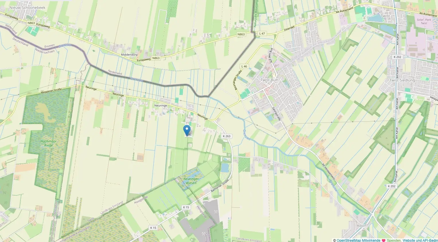 Karte von Twist-Neuringe